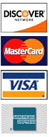 We accept credit cards
